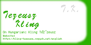 tezeusz kling business card